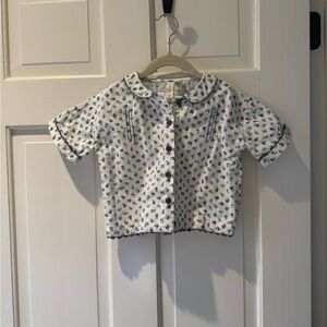 Little Cotton Clothes Girls Button Down Shirt